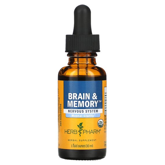 Herb Pharm, Brain &amp; Memory, Nervous System, 1 fl oz (30 ml)