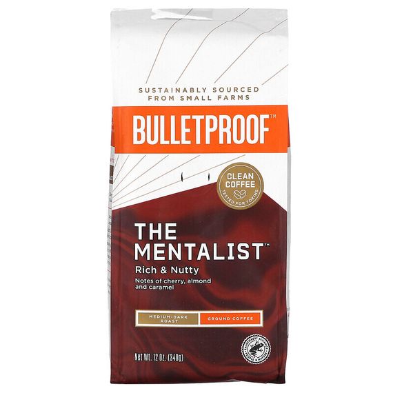 BulletProof, The Mentalist, кофе, молотый, средне-темная обжарка, 340 г (12 унций)