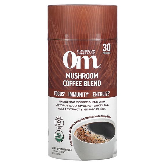 Om Mushrooms, Кофейная смесь с грибами, 177 г (6,24 унции)