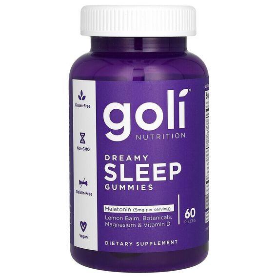Goli Nutrition, Жевательные таблетки для сна Dreamy, 60 шт.