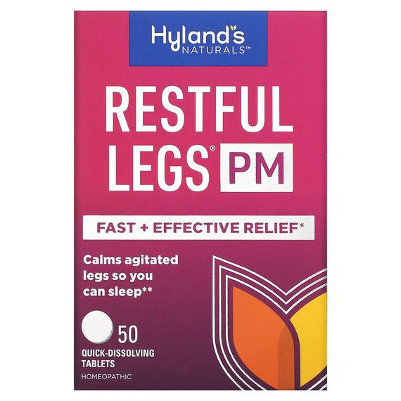 Hyland&#39;s Naturals, Restful Legs PM, 50 Quick-Dissolving Tablets
