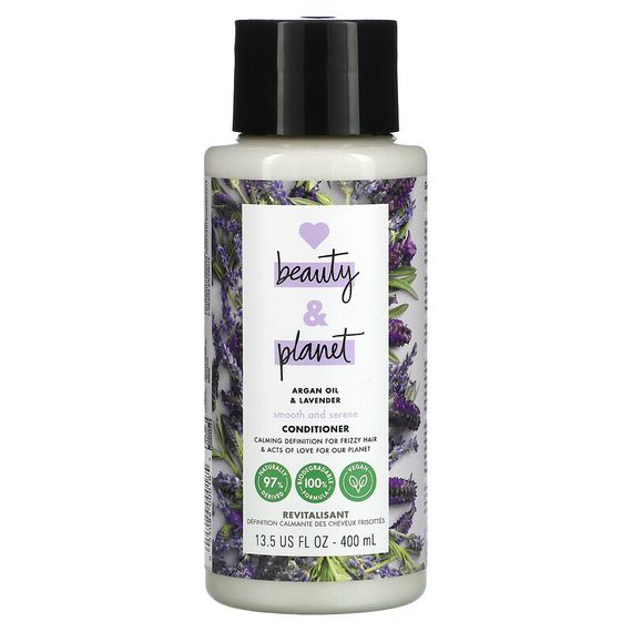 Love Beauty and Planet, Smooth and Serene Conditioner, Argan Oil &amp; Lavender, 13.5 fl oz (400 ml)