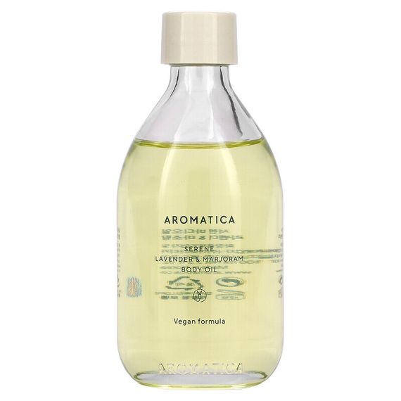 Aromatica, Масло для тела с лавандой и майораном Serene, 100 мл (3,3 жидк. Унции)