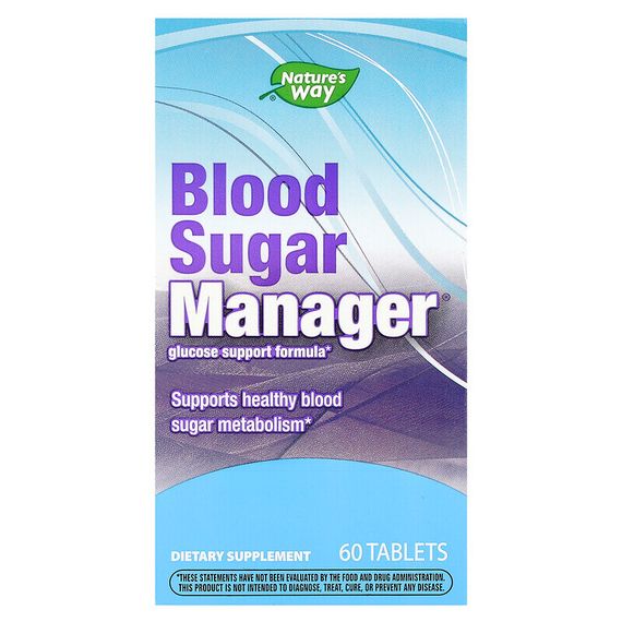 Nature&#39;s Way, Blood Sugar Manager, 60 таблеток