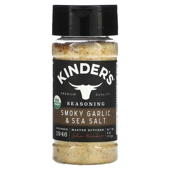 KINDER&#39;S, Приправа, дымный чеснок и морская соль, 113 г (4 унции)