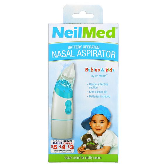 NeilMed, Назальный аспиратор для младенцев и детей, набор из 3 предметов