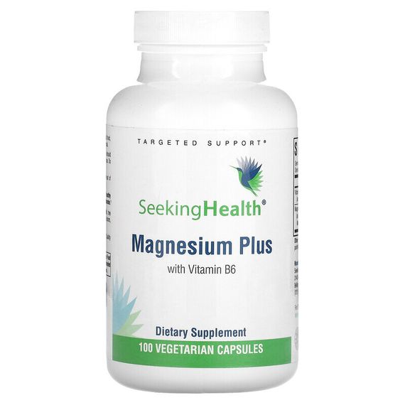 Seeking Health, Magnesium Plus с витамином B6, 100 вегетарианских капсул