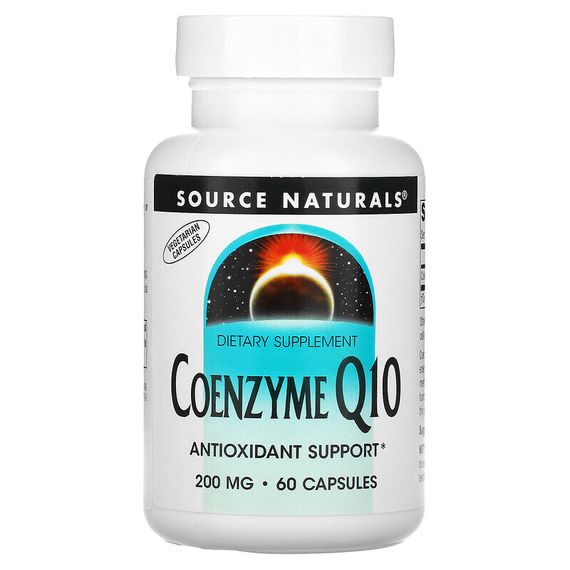 Source Naturals, коэнзим Q10, 200 мг, 60 капсул