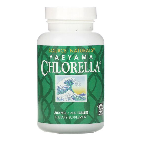 Source Naturals, Yaeyama Chlorella, 200 мг, 600 таблеток