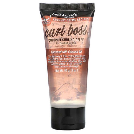 Aunt Jackie&#39;s Curls &amp; Coils, Curl Boss, Coconut Curling Gelee, 85 г (3 унции)