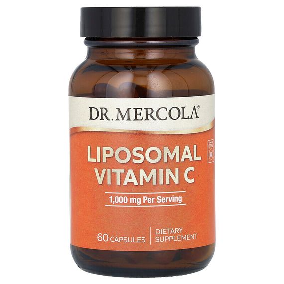 Dr. Mercola, липосомальный витамин С, 500 мг, 60 капсул