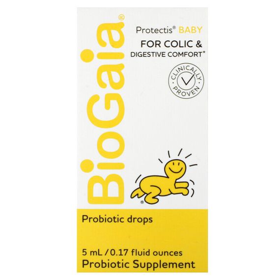BioGaia, Protectis, детские капли против колик и для улучшения пищеварения, 5 мл (0,17 жидк. унции)