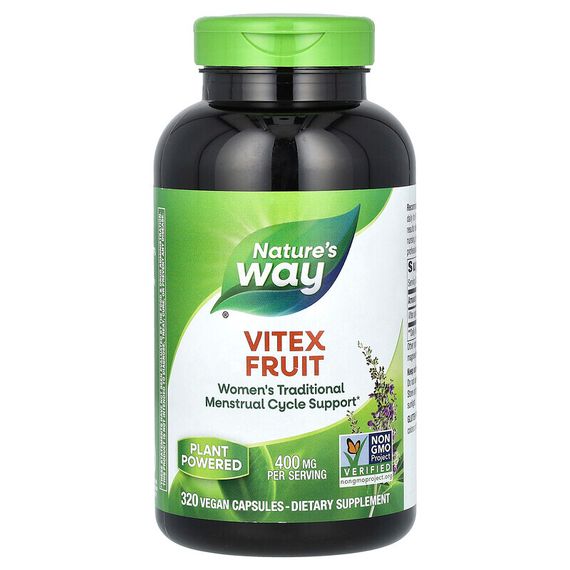 Nature&#39;s Way, Vitex Fruit, 400 mg, 320 Vegan Capsules