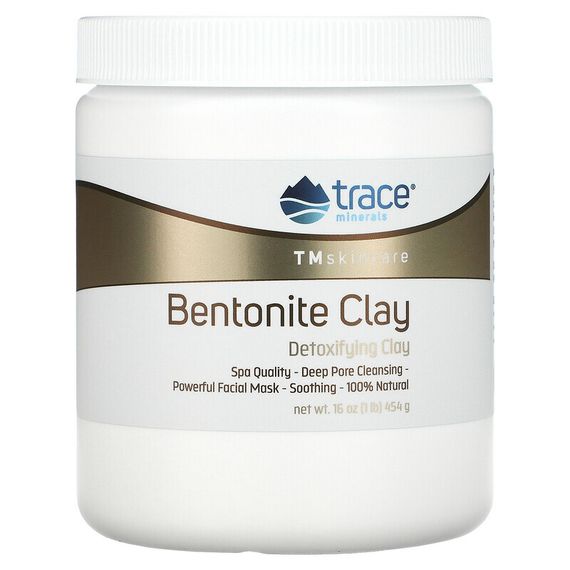Trace Minerals ®, TM Skincare, бентонитовая глина, очищающая глина, 454 г (16 унций)