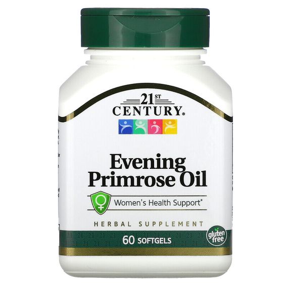 21st Century, Evening Primrose Oil, Women&#39;s Health Support, 60 Softgels