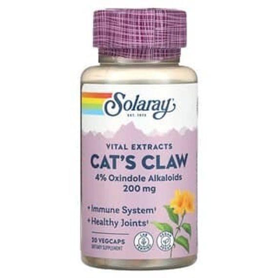 Solaray, Cat&#39;s Claw , 200 mg, 30 VegCaps