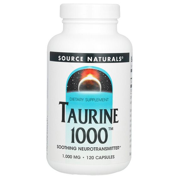 Source Naturals, таурин, 1000 мг, 120 капсул