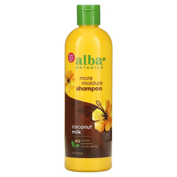 Alba Botanica, увлажняющий шампунь с кокосовым молоком, 355 мл (12 жидк. унций)