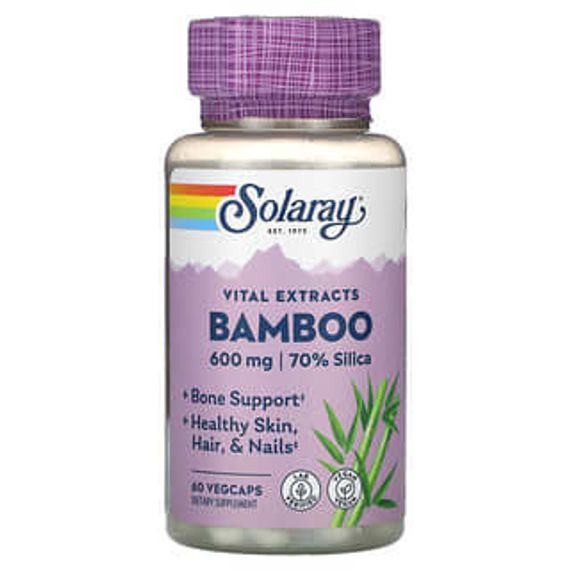 Solaray, Bamboo Stem Extract, Bambusstammextrakt, 300 mg, 60 VegCaps