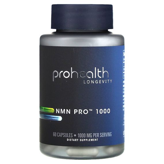 ProHealth Longevity, Uthever, NMN Pro 1000, 500 мг, 60 капсул