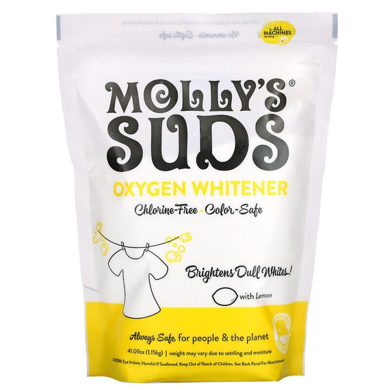 Molly&#39;s Suds, кислородный отбеливатель с лимоном, 1,15 кг (41,09 унции)