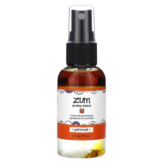 ZUM, Zum Clean, смесь ароматов для шариков для сушки шерсти, пачули, 59 мл (2 жидк. Унции)