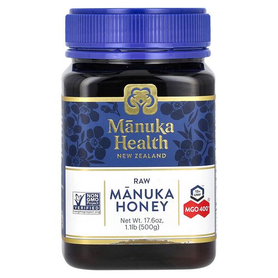 Manuka Health, Мед манука, MGO 400+, 500 г (1,1 фунта)