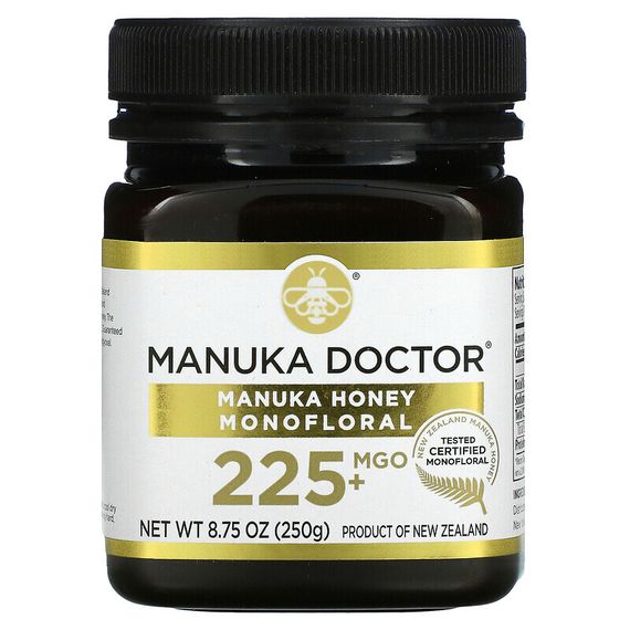 Manuka Doctor, монофлерный мед манука, MGO 225+, 250 г (8,75 унции)