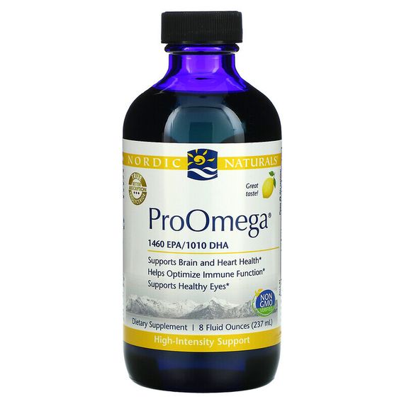 Nordic Naturals, ProOmega, лимон, 237 мл (8 жидк. унций)