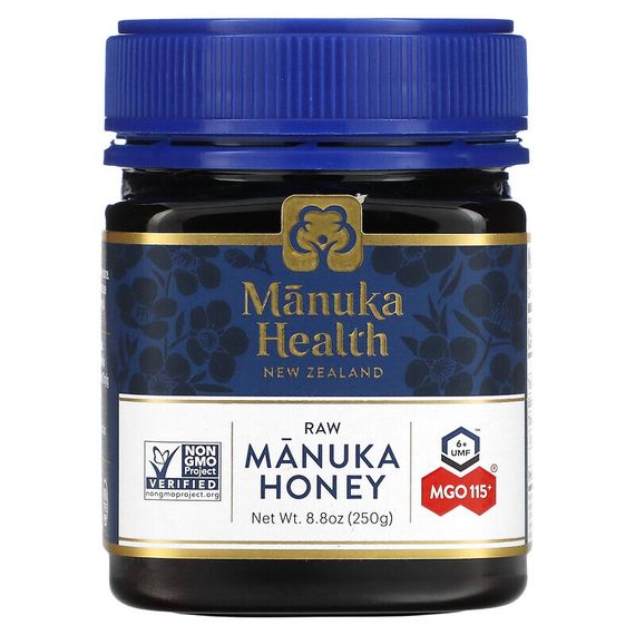 Manuka Health, Мед манука, MGO ™ 115+, 250 г (8,8 унции)