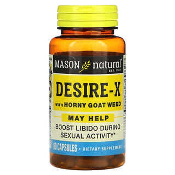 Mason Natural, Desire-X with Horny Goat Weed, 60 Kapseln