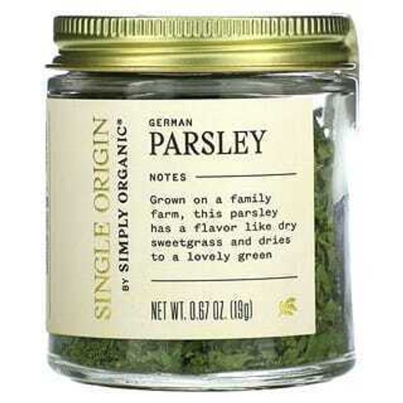 Simply Organic, Single Origin, German Parsley, 0.67 oz (19 g)