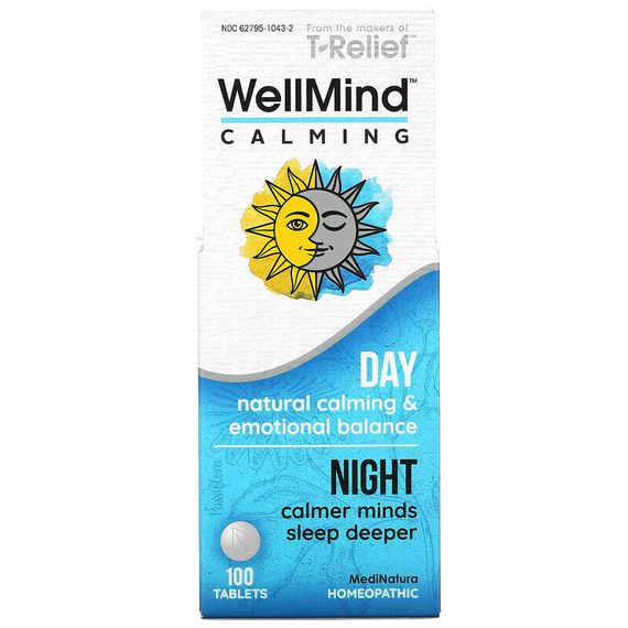 MediNatura, WellMind Calming Tablets, для снятия напряжения, 100 таблеток