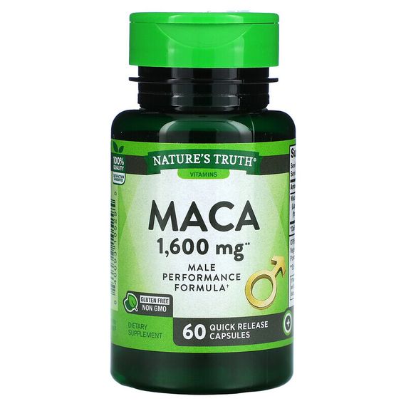 Nature&#39;s Truth, Maca, 1,600 mg, 60 Quick Release Capsules