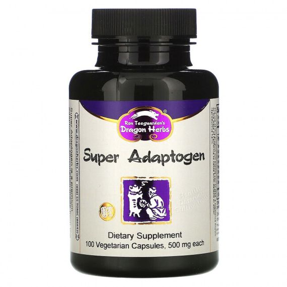 Dragon Herbs ( Ron Teeguarden ), Super Adaptogen, 500 mg, 100 Vegetarian Capsules