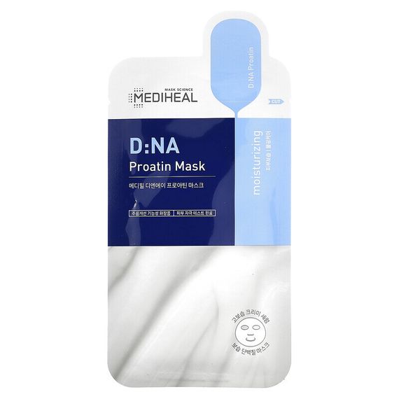 Mediheal, D: маска для лица с протеином NA, 1 шт., 25 мл (0,81 жидк. Унции)