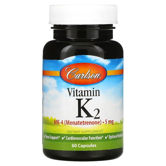 Carlson, Витамин K2, 5 мг, 60 капсул