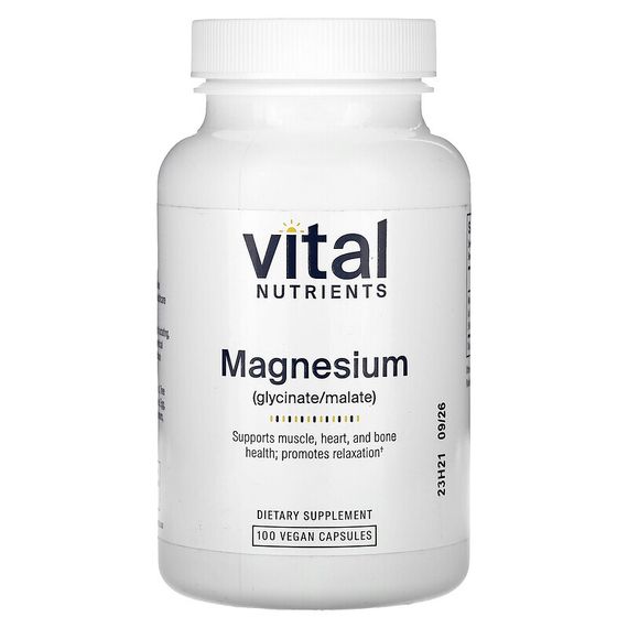 Vital Nutrients, Магний, 120 мг, 100 вегетарианских капсул