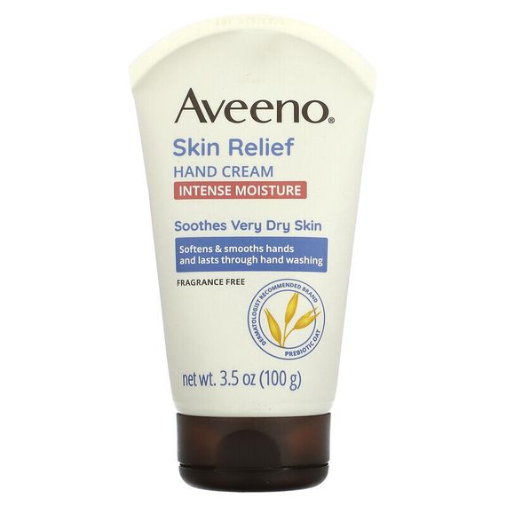 Aveeno, успокаивающий крем для рук, без отдушки, 100 г (3,5 унции)