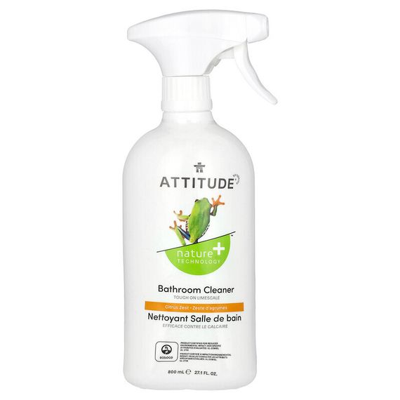 ATTITUDE, Очиститель для ванной с цитрусовым ароматом, 27,1 ж. унц. (800 мл)