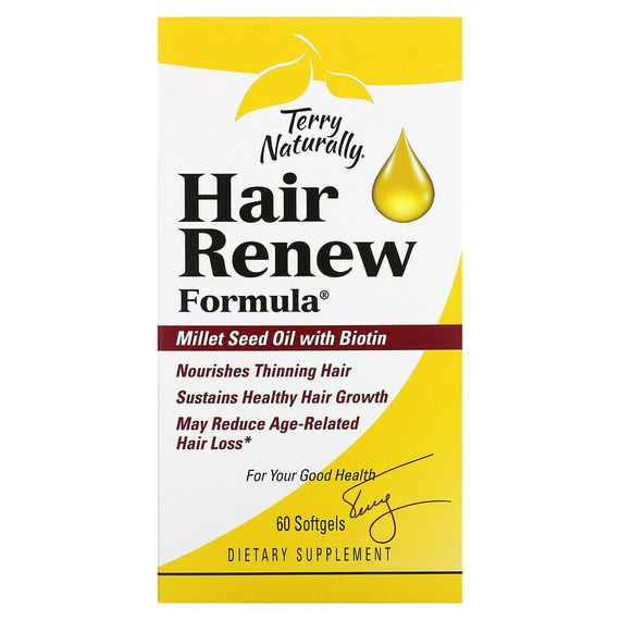 Terry Naturally, Hair Renew Formula, формула восстановления волос, 60 желатиновых капсул