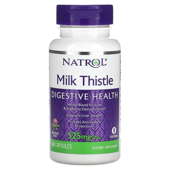 Natrol, Молочный чертополох, 262.5 мг, 60 капсул