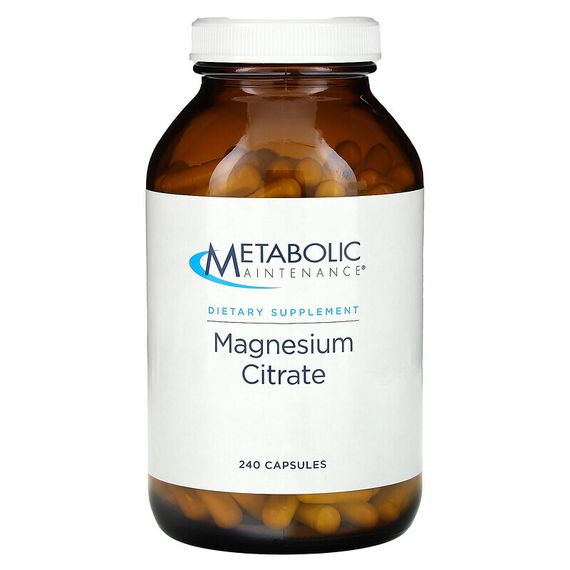 Metabolic Maintenance, цитрат магния, 250 капсул