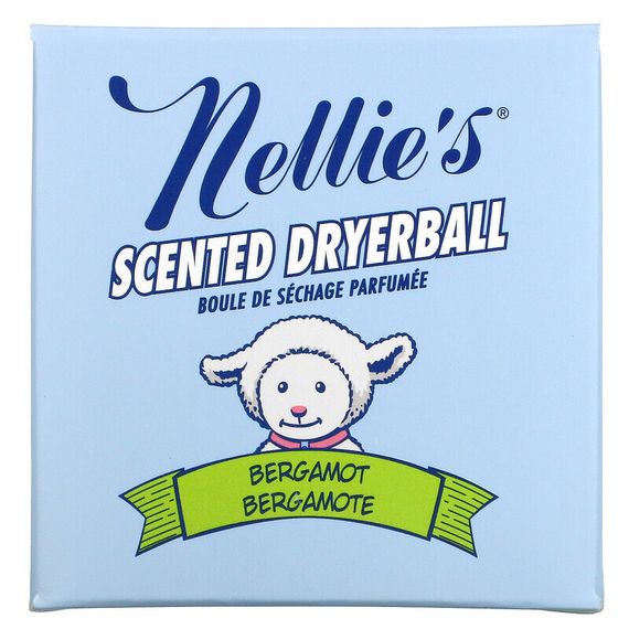 Nellie&#39;s, Ароматизированный шарик для сушки, бергамот, 1 шарик для сушки