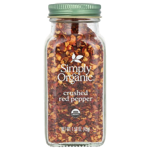 Simply Organic, Молотый красный перец, 45 г (1,59 унции)