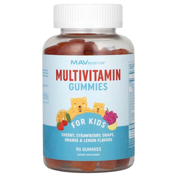 MAV Nutrition, Multivitamin Gummies, For Kids, 90 Gummies