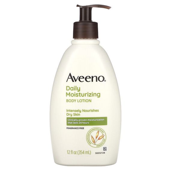 Aveeno, увлажняющий лосьон для ежедневного применения, без отдушки, 354 мл (12 жидк. унций)