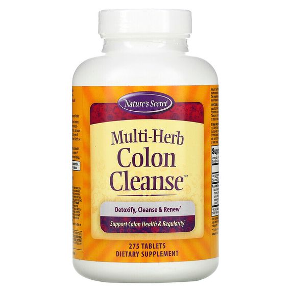Nature&#39;s Secret, Multi-Herb Colon Cleanse, 275 таблеток