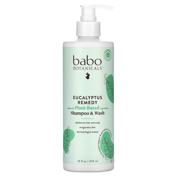 Babo Botanicals, Eucalyptus Remedy Shampoo &amp; Wash, 473 ml (16 fl. oz.)