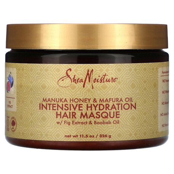 SheaMoisture, Manuka Honey &amp; Mafura Oil, Intensive Hydration Hair Masque, 11.5 oz (326 g)